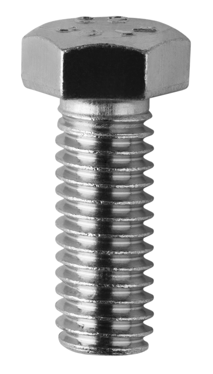 MB38112 Fully Threaded Tap Bolt, 3/8-16, 1-1/2 in L Under Head, 2 Grade, Low Carbon Steel, Zinc Plated