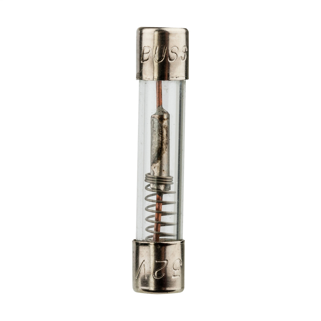 MDL-25 MDL Time Delay Fuse With Nickel Plated Brass End Caps, 25 A, 32 V AC, 1 kA Interrupt, Cylindrical Body