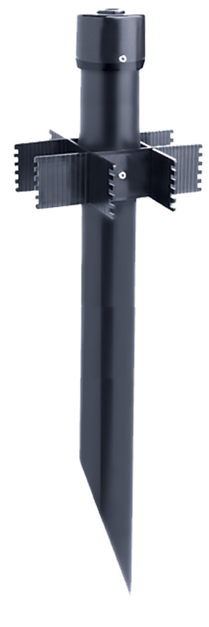 MP25B Mounting Post, 3-1/4 in Dia x 25 in H, PVC