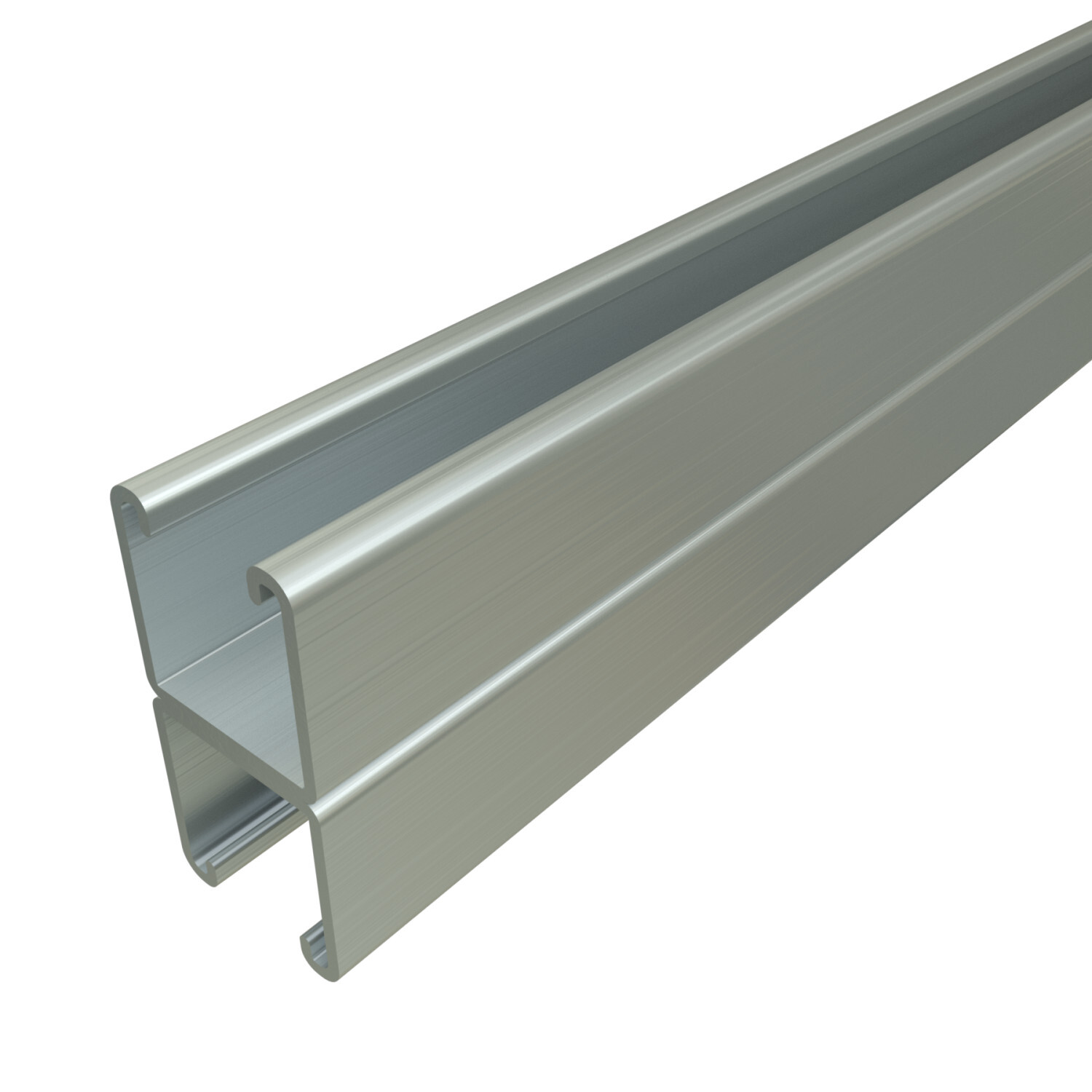 P1001-20HG P1000 Back to Back Solid Channel, 20 ft L 1-5/8 in W 3-1/4 in D 12 ga THK, Low Carbon Steel, Hot Dipped Galvanized, Domestic