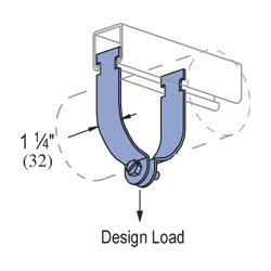 P1113-EG 2-Piece Conduit Clamp, 1 in Conduit, 600 lb Load, 1.315 in OD, Steel