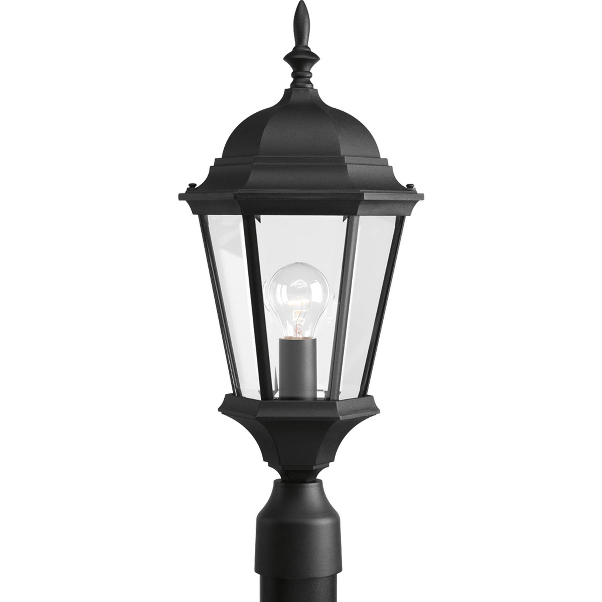 P5482-31 Welbourne New Traditional Formal Post Lantern, 100 W, E26 Incandescent Lamp, Globe/Hexagon Shape