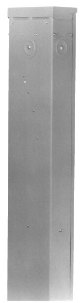 P6POST Midwest GE Earth Burial Headpost with Cover, 120/240 V AC, 200 A, Steel