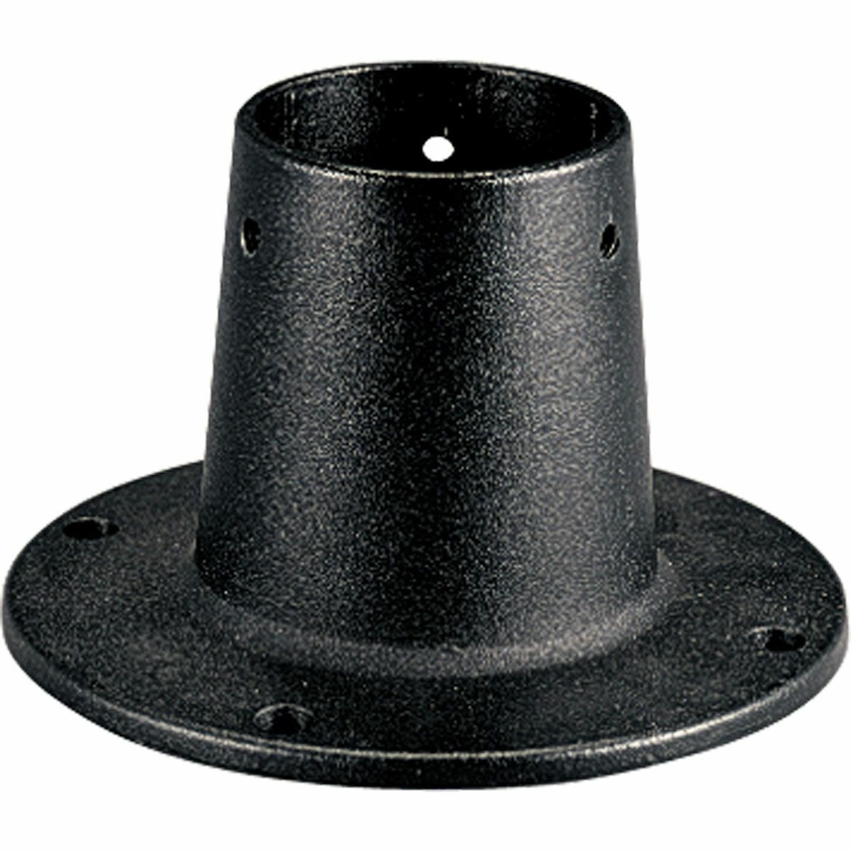 P8748-31 Post Lantern Adapter, For Use With Hazlux 120 V AC 2 in and 3 in Fixtures, Cast Aluminum, Black
