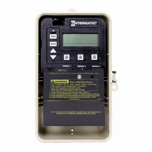 PE153P PE100 3-Circuit Digital Timer Switch, 24 hr Setting, 120/240 V AC, 3CO 3 Form C SPDT Contact, 1 Poles