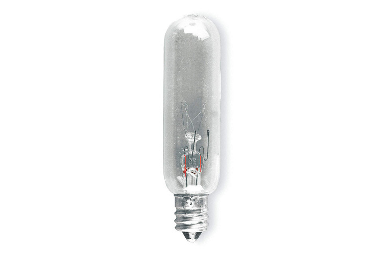 15T6 145 Standard Incandescent Lamp, 15 W, Candelabra E12 Incandescent Lamp, T-6 Shape, 102 Lumens