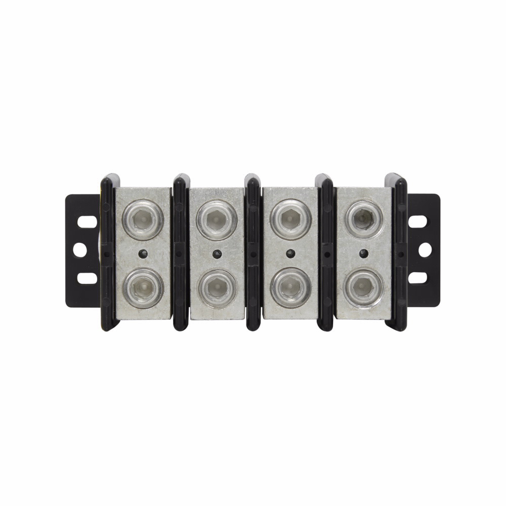 16005-4 Power Splicer Block, 600 V AC/DC, 310 A, 4 Poles, 6 AWG to 350 kcmil Cu/Al Line/Load Wire, Thermoplastic