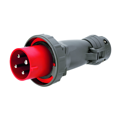 PS420P7W Pin & Sleeve Watertight 20 Amp 3ø 480V Plug