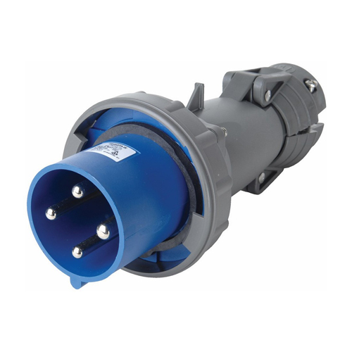 PS560P9W Pin & Sleeve Watertight 60A 3øY 120V/208V Plug