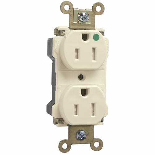 PTTR62HI PlugTail Extra Heavy Duty Receptacle, 15 Amp, 125V, Ivory