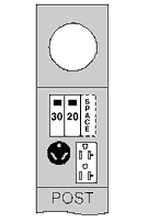 R041CP6010 Midwest GE Type RV Ringless Metered Power Outlet, 120/240 V AC, 100 A, 1 Phase , 1 AWG to 300 kcmil Wire, NEMA 3R Enclosure