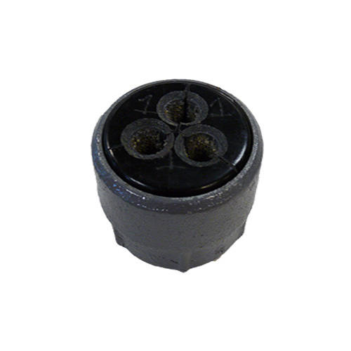 R-3001-2 Multiple Segment Plug Cable Support With Pozi-Grip R-Style Wedging Plug, 3 in, Surface Mount, Ductile Iron/Malleable Iron