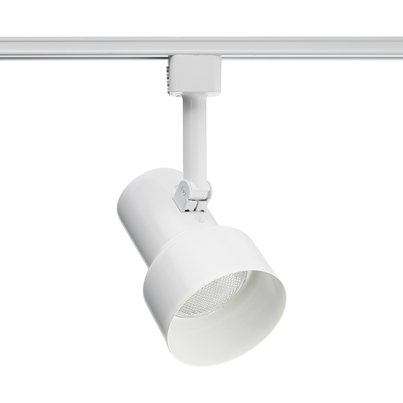 R510 WH Line Voltage Spotlight Track Head, Incandescent Lamp, 120 VAC, 4 in Max Extension