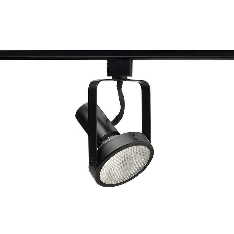 R533 WH Line Voltage Spotlight Track Head, Incandescent Lamp, 120 V AC, Open Back Head, 3-7/8 in Max Extension