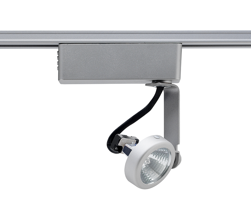 R731 BL Low Voltage Spotlight Track Head, Incandescent Lamp, 120 VAC, Gimbal Ring Head, 5-1/4 in Max Extension