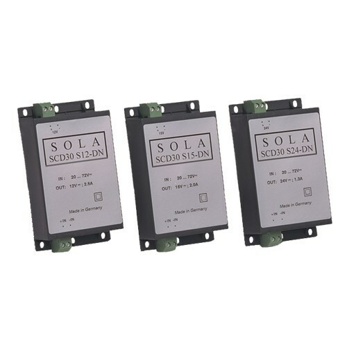 SCD30S12-DN 1-Phase Encapsulated Switching DC to DC Converter, 20 to 70 V DC Input, 12 VDC Output, 5 A Input, 2.5 A Output