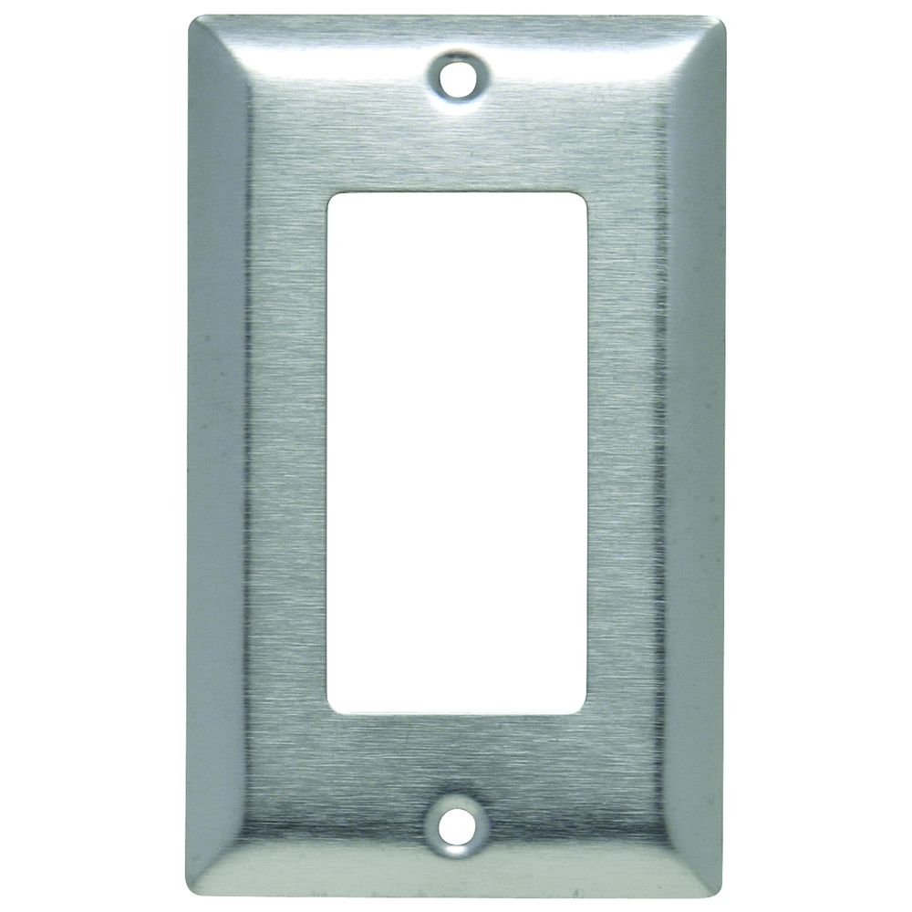 SL26 1-Gang 430 Stainless Steel Wall Plate, 1 Decorator Opening