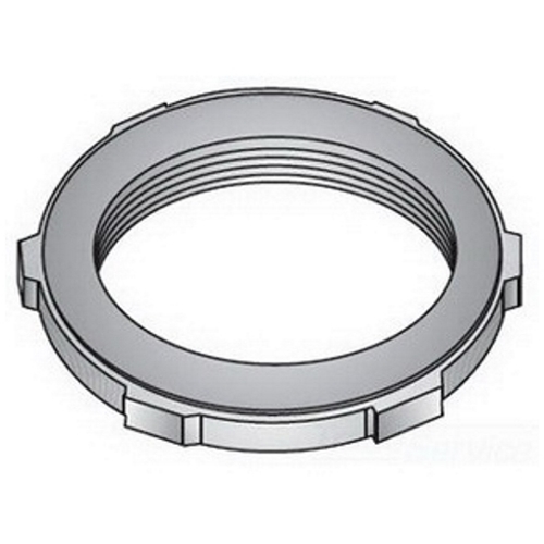 SLG-100S Liquid Tight Sealing Locknut With Integrally Fused Gasket, 1 in, For Use With Rigid Conduit/IMC, Steel, Zinc Plated