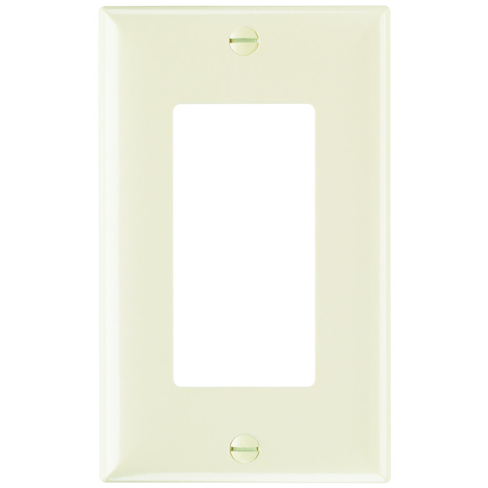 SP26LA 1-Gang Thermoset Wall Plate, 1 Decorator Opening, Light Almond