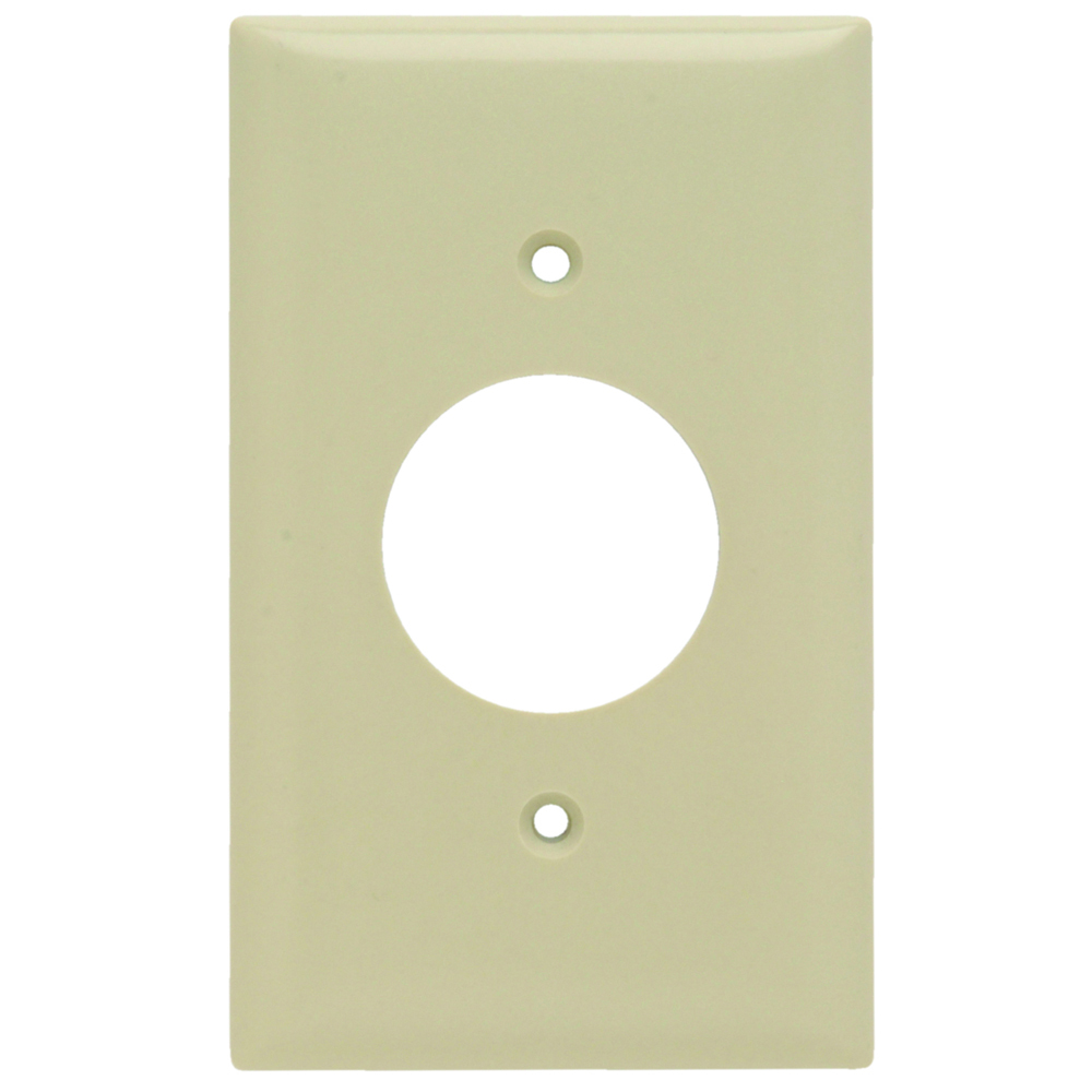 SP7I 1-Gang Thermoset Wall Plate, Single Receptacle Opening, Ivory
