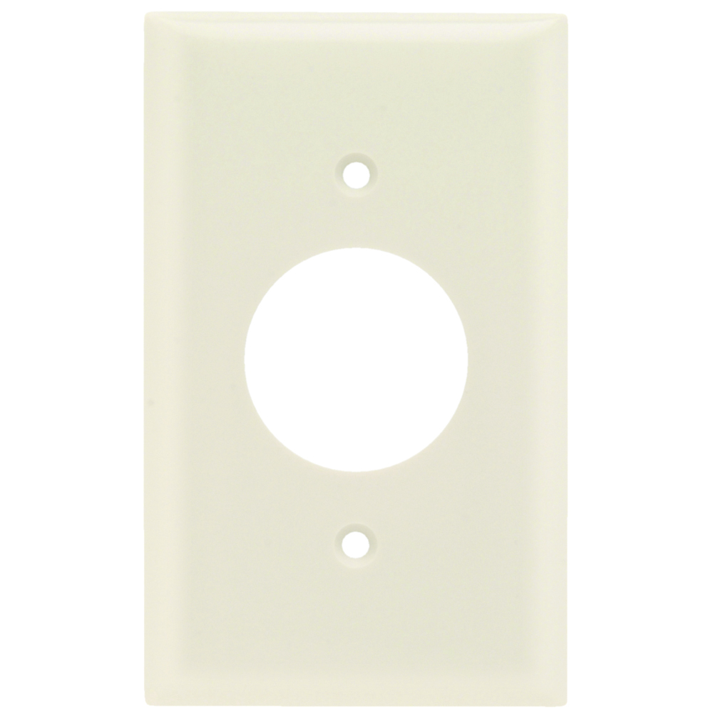 SP7LA 1-Gang Thermoset Wall Plate, Single Receptacle Opening, Light Almond