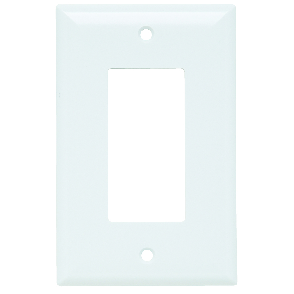 SPJ26W Junior Jumbo 1-Gang Thermoset Wall Plate, 1 Decorator Opening, White