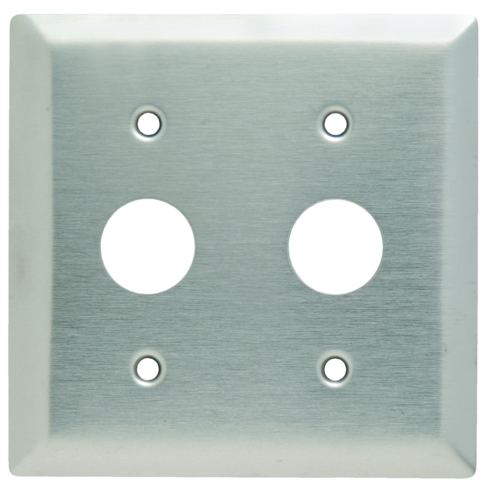 SS727 2-Gang 302/304 Stainless Steel Wall Plate, KL Series Locking Switch Plate