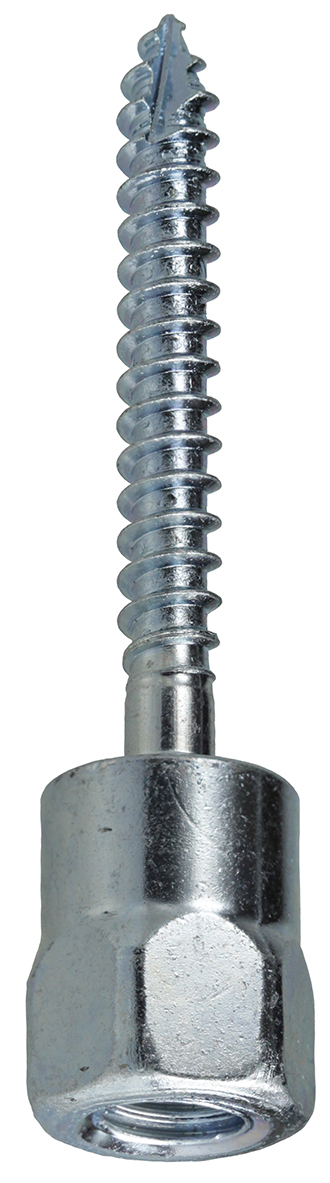 SSW38B 4600 Bottom Mount Rod Hanger, 1/4 in Dia, 2 in OAL, Steel
