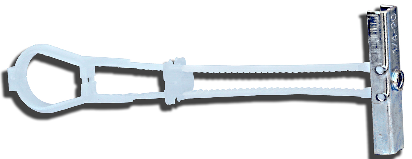 ST25 Hollow Harness Toggle Wall Anchor, 1/4 in Dia, 4 in OAL