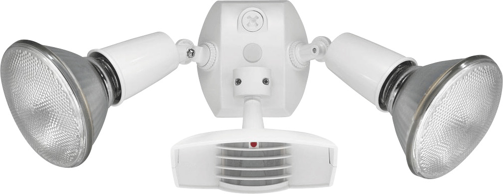 STL110RW Stealth Economy Outdoor Sensor Light, (2) Incandescent Lamp, 1000 W Fixture, 120 V AC, Aluminum Housing