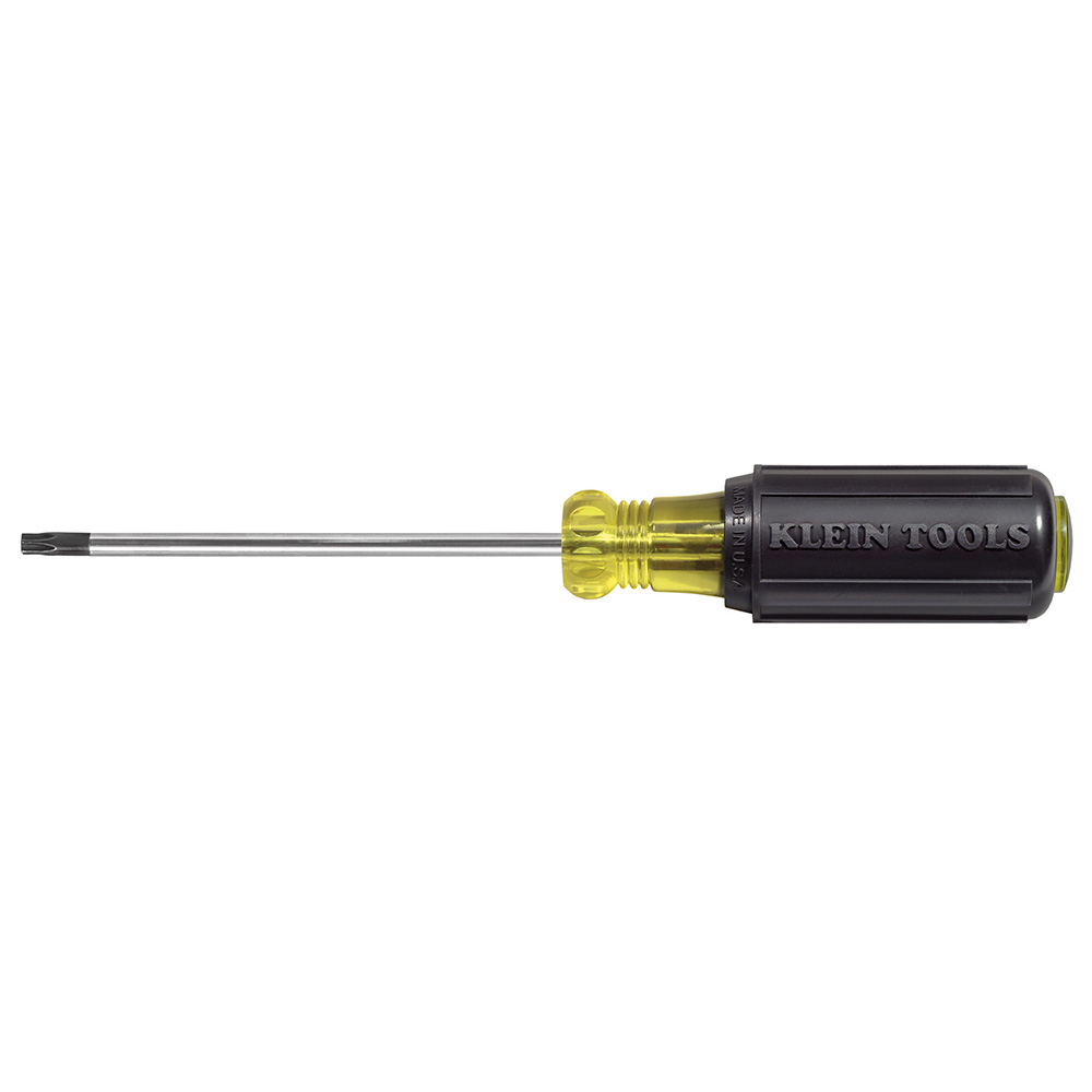 19546 Torx Screwdriver, T30 Torx Point, Steel Shank, 8.313 in OAL, Acetate Handle, Polished Chrome, ANSI/ASME Specified