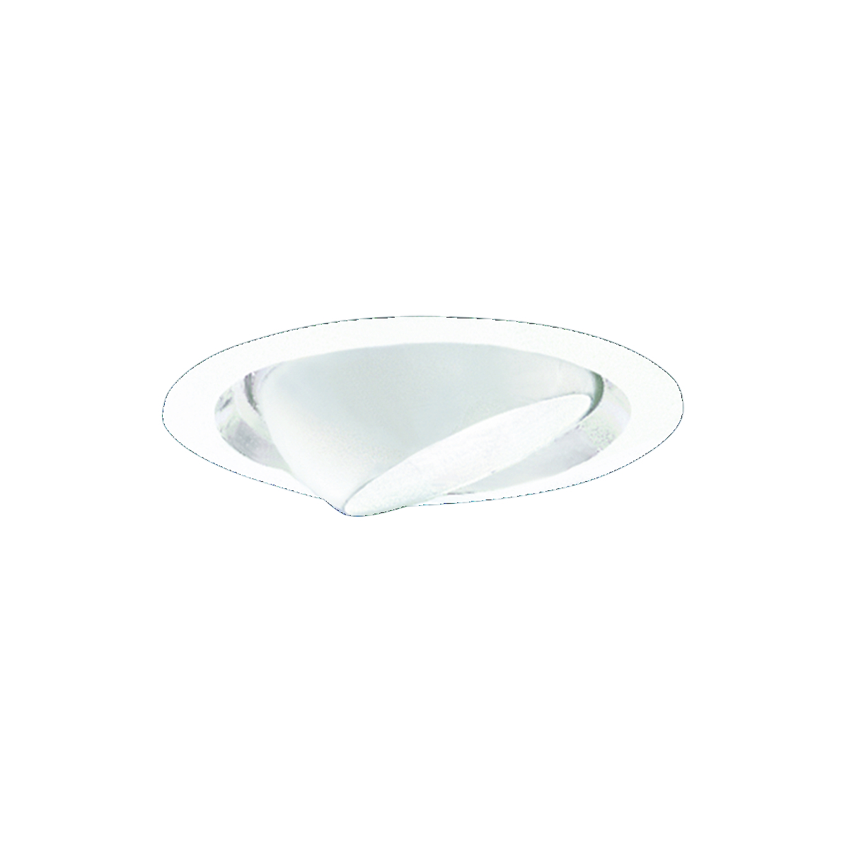 TA60 Adjustable Open Round Eyeball Trim, 6 in OD, Incandescent Lamp, For Use With DBX, IBX, ft Line Voltage Incandescent Downlight Housing, Aluminum