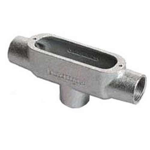 TB150A Type TB Conduit Outlet Body, 1-1/2 in Hub, Form 85, 34.5 cu-in, Sand Cast Copper Free Aluminum, Epoxy Powder Coated/Aluminum Enamel