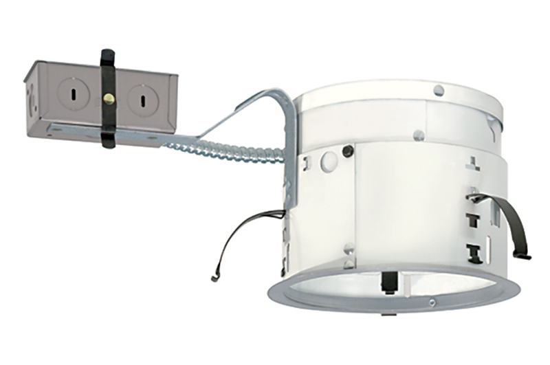 TC2R TC Series Deluxe Universal Remodel Recessed Lighting Housing, Incandescent Lamp, Non-IC Insulation, 120 V AC, 6-3/4 in Ceiling Opening, Steel Housing