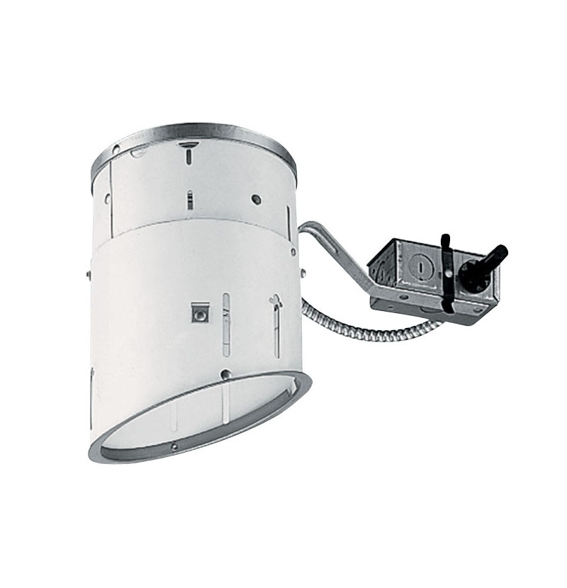 TC926R Sloped Standard TC Remodel Housing, Incandescent Lamp, Non-IC Insulation, 120 V AC, 6-1/2 x 6-7/8 in Ceiling Opening, Galvanized Steel Housing
