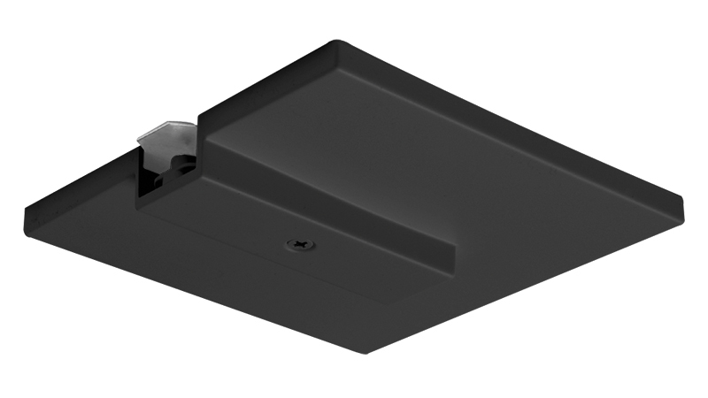 TLR21 WH Outlet Box Cover/End Feed Connector, End Track, 4-3/4 in L x 4-3/4 in W