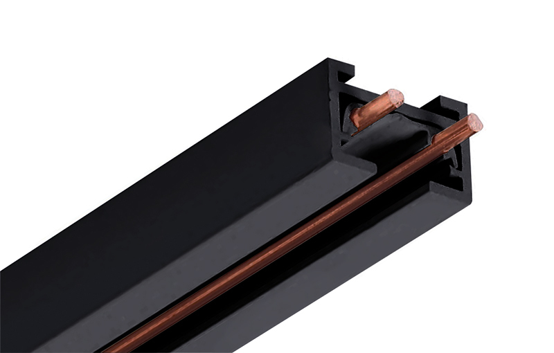 TLVR 6FT BL TLVR Low Voltage Track Section, 6 ft L x 15/16 in W x 5/8 in D, Extruded Aluminum