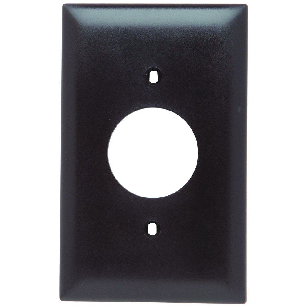 TP7 TradeMaster 1-Gang Nylon Wall Plate, Single Receptacle Opening, Brown