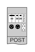 U075CP6010D Midwest GE 1-Head Type RV Power Outlet Pedestal, 120/240 V AC, 100 A, 1 Phase, 1 AWG to 300 kcmil Wire, NEMA 3R Enclosure