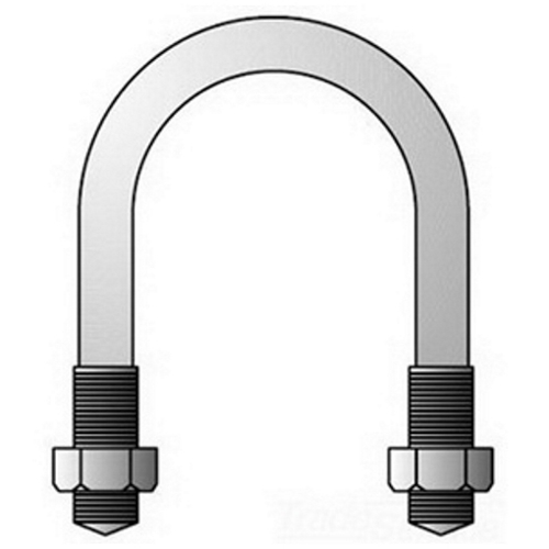 U-200SG SU Series U-Bolt, 2 in Trade, 3/8-16 UNC, Steel
