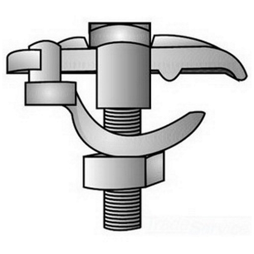 UEC-200G Type UEC Edge Conduit Clamp, 2 in Conduit, Malleable Iron, Hot Dipped Galvanized