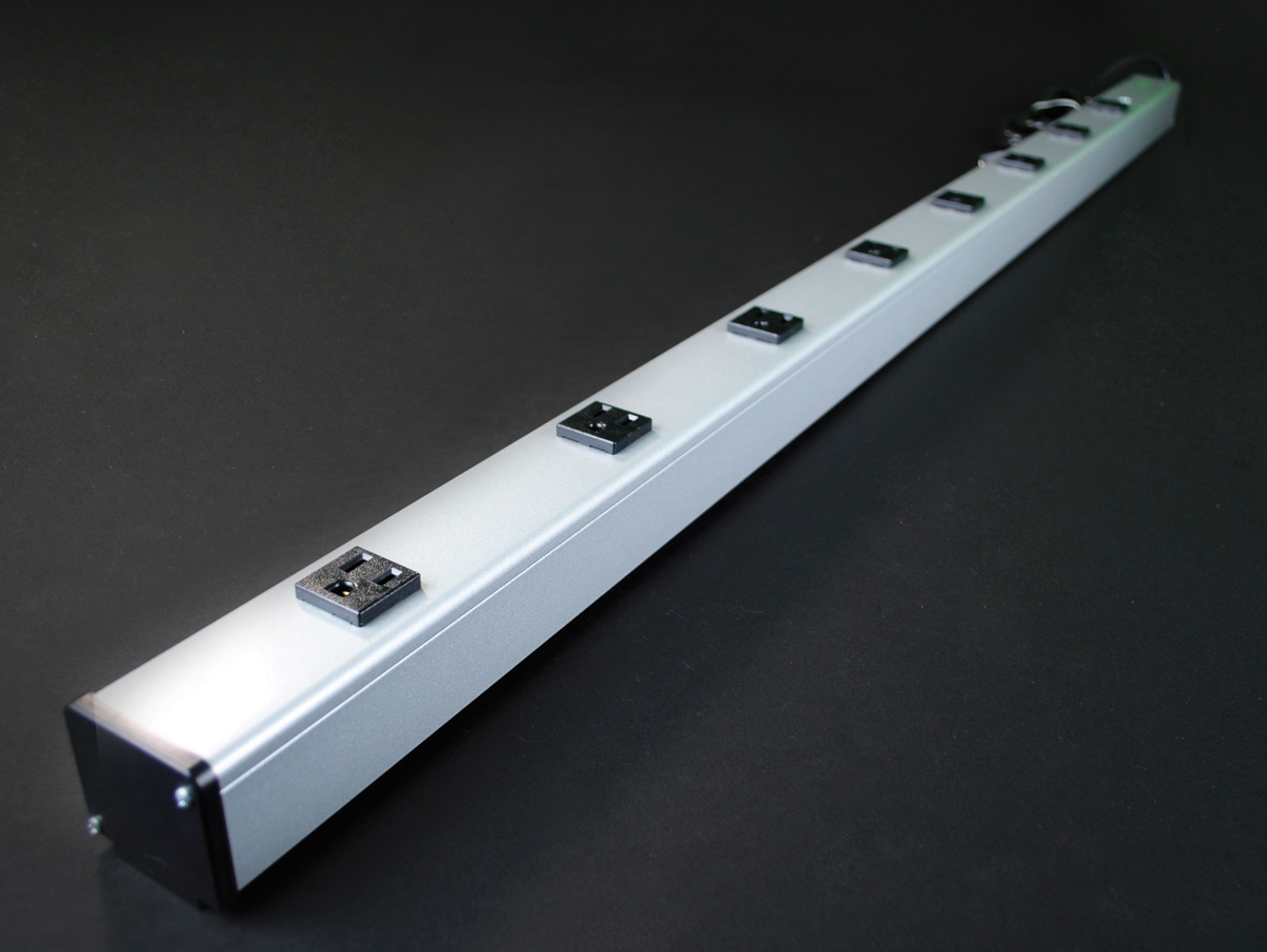 UL403BD Multi-Outlet Power Strip, 125 V AC, 15 A, 8 Outlets, 15 ft L Cord, Snap-Fit Mount