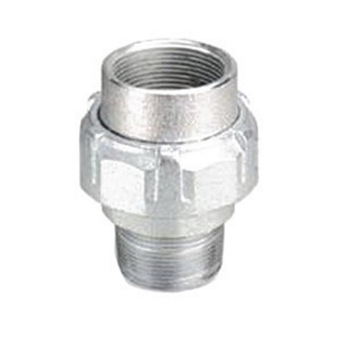 UNY-250 Type UNY Concretetight Male/Female Conduit Union With Removable Close Nipple, 2-1/2 in, Malleable Iron, Electro-Plated Zinc
