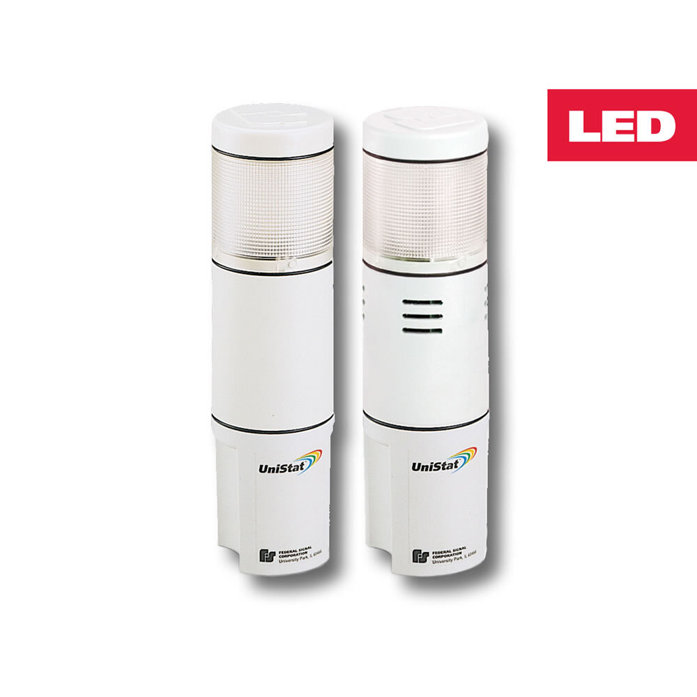 USI-120TC UniStat USI Status Indicator Stack Light, 120 V AC, LED Lamp, 1 Lights, Clear, 50000 hr
