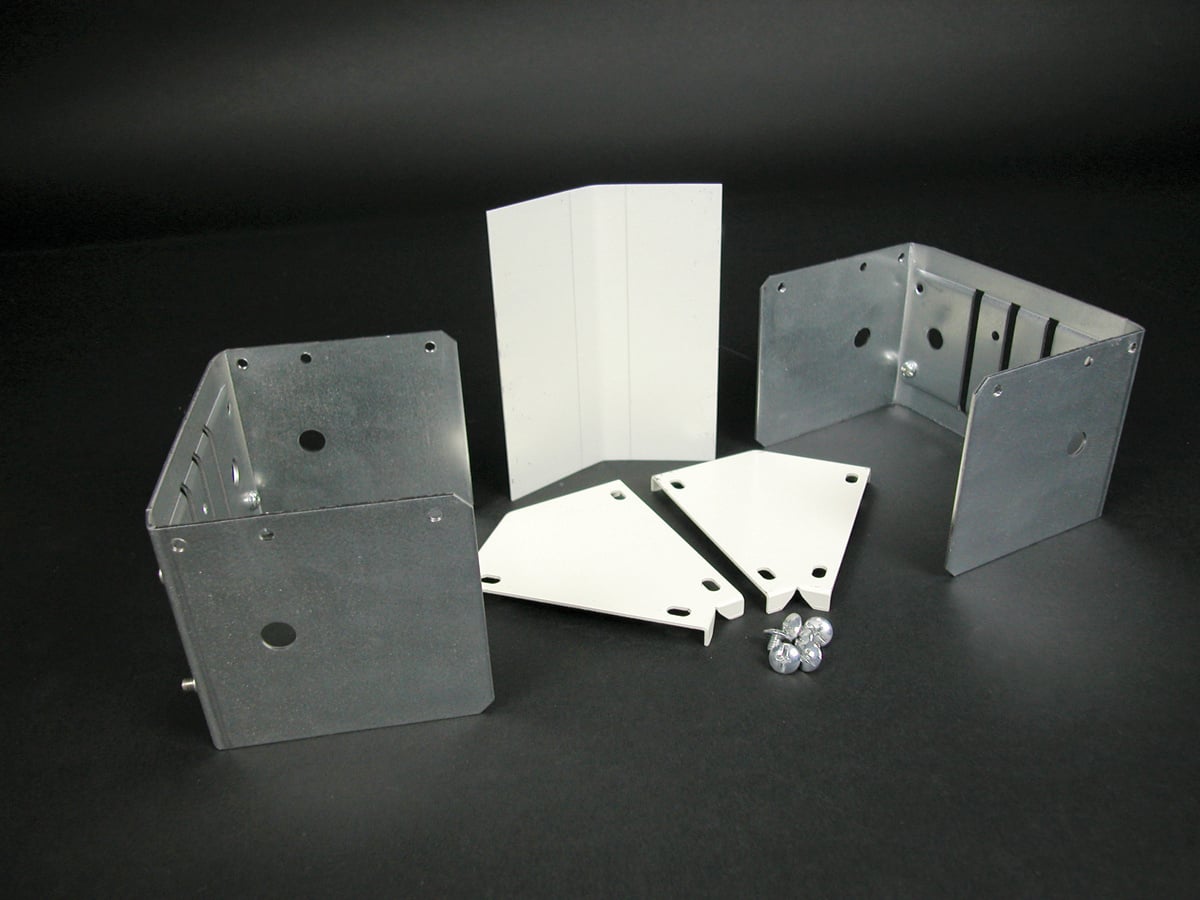 Internal or External Elbow Fitting; Steel, Ivory