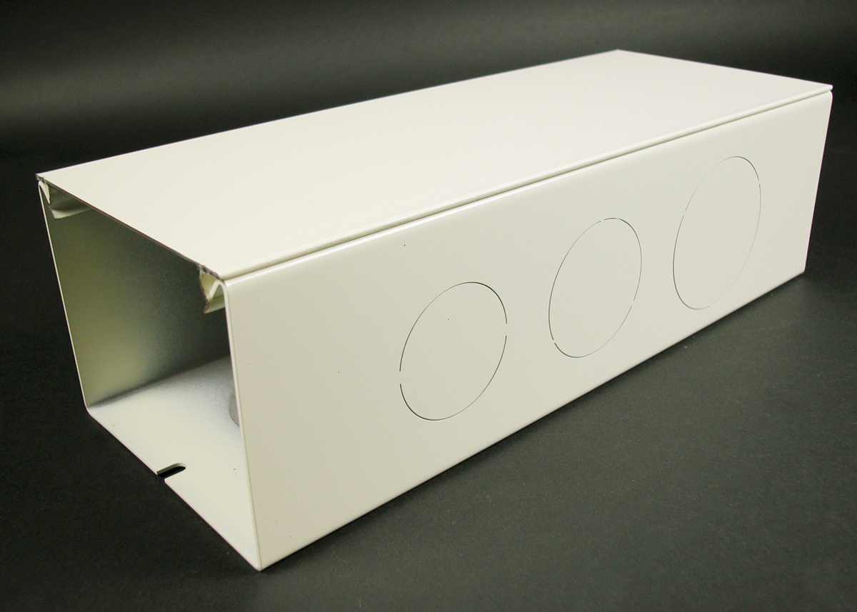 Connector Fitting, Multi-Channel, Threaded Mounting, For Use With: 6000 Series Raceway, Steel, Ivory/Gray, ScuffCoat™, 12 in L Dimensions