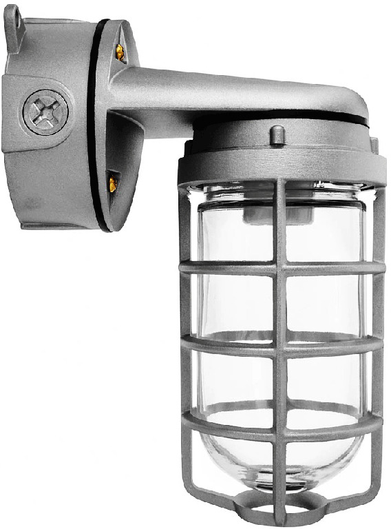 VXBR200DG VX Series HID Outdoor Vaporproof Light Fixture,) A-19 Incandescent Lamp, 120/208/240/277 V AC, Natural Housing