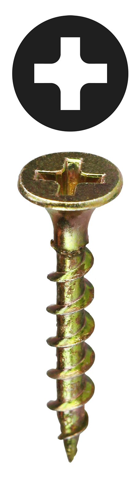 WR83 Wood Racket Drywall Screw, #8, 3 in OAL, Bugle Head, Zinc Plated, Self-Piercing Point, Phillips Drive