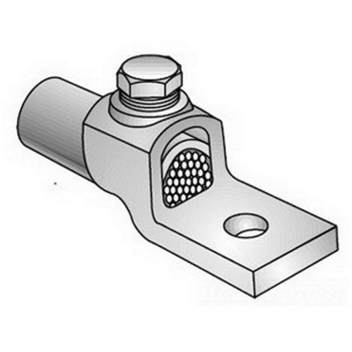 XLH-301 Combination Lug, 17/32 in Stud, 1 Bolt Hole, Cast Copper