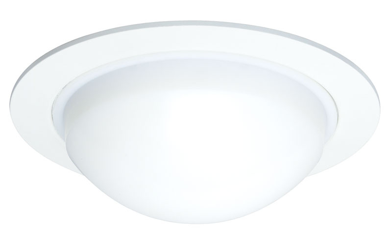 211 PW Round Dome lens Shower Trim, 5 in ID x 6-1/4 in OD, Incandescent Lamp, For Use With IC20, IC20 W, IC20 S, IC20R, TC20, TC20 S and TC20R Series Housing